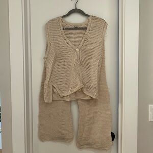 Sincerely Jules Cream Crochet Knit Top